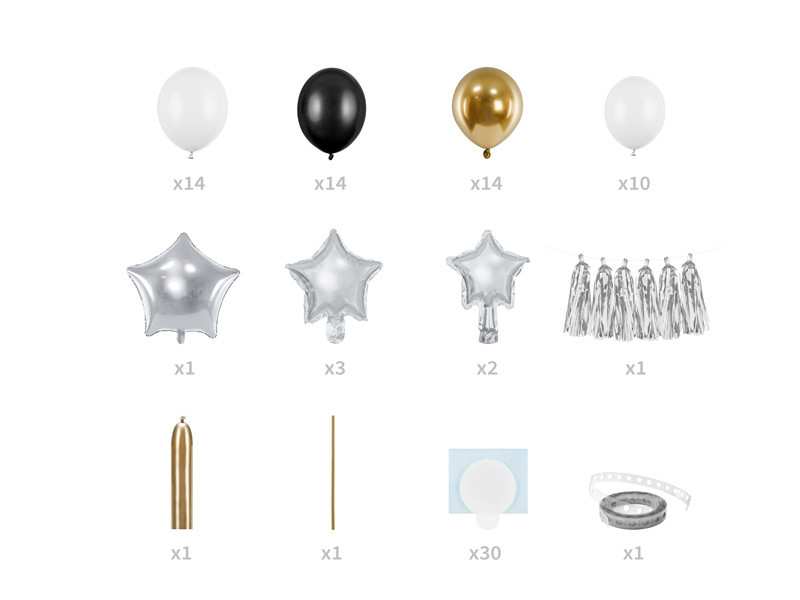 Girlanda balonowa Gwiazdki 167x135cm GBN14 PartyDeco